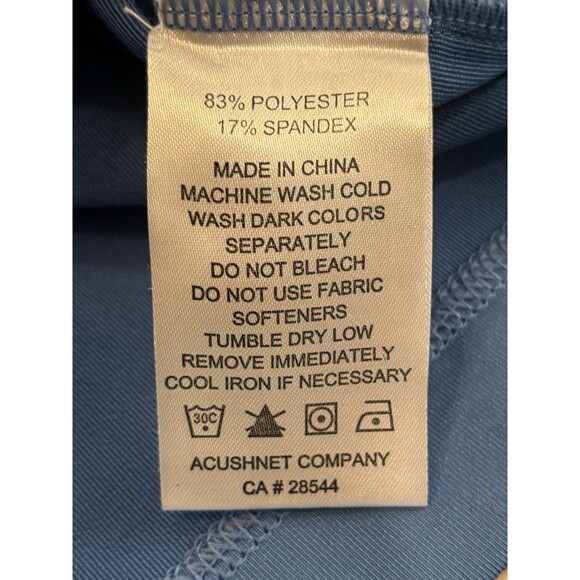 Footjoy 1/4 Zip Sweater Pullover Mens Large Blue Golf Sweater Casual Preppy - Picture 7 of 8